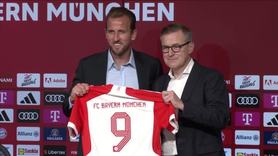 Video: FC Bayern: Harry Kane offiziell vorgestellt
