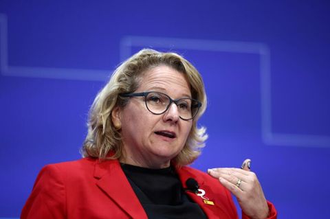 Entwicklungsministerin Svenja Schulze kurz vor ihrer Reise nach Westafrika