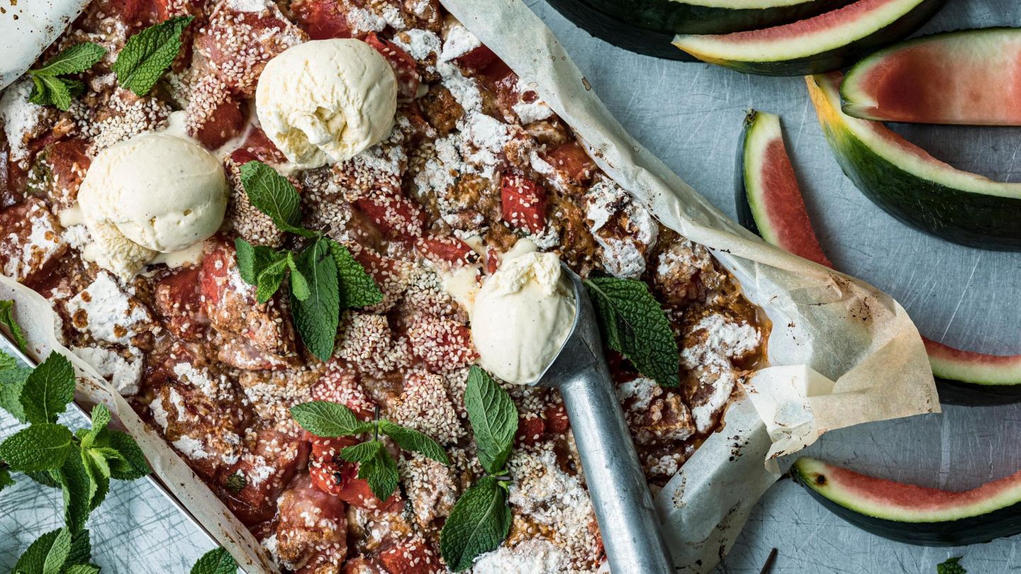 Wassermelonenkuchen Wassermelonenkuchen
