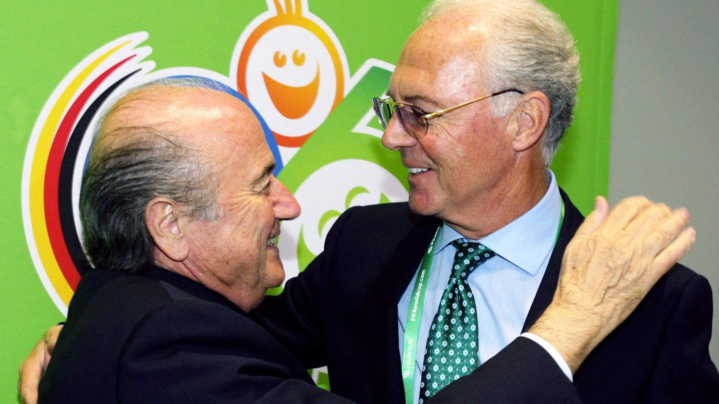 Franz Beckenbauer mit Sepp Blatter