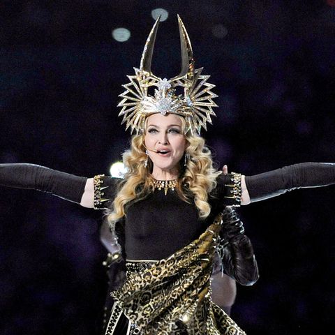 Die Königin des Pop: Madonna beim Super Bowl im Jahr 2012