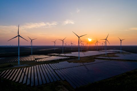 Strom: Energiepark Lausitz bei Klettwitz in Brandenburg