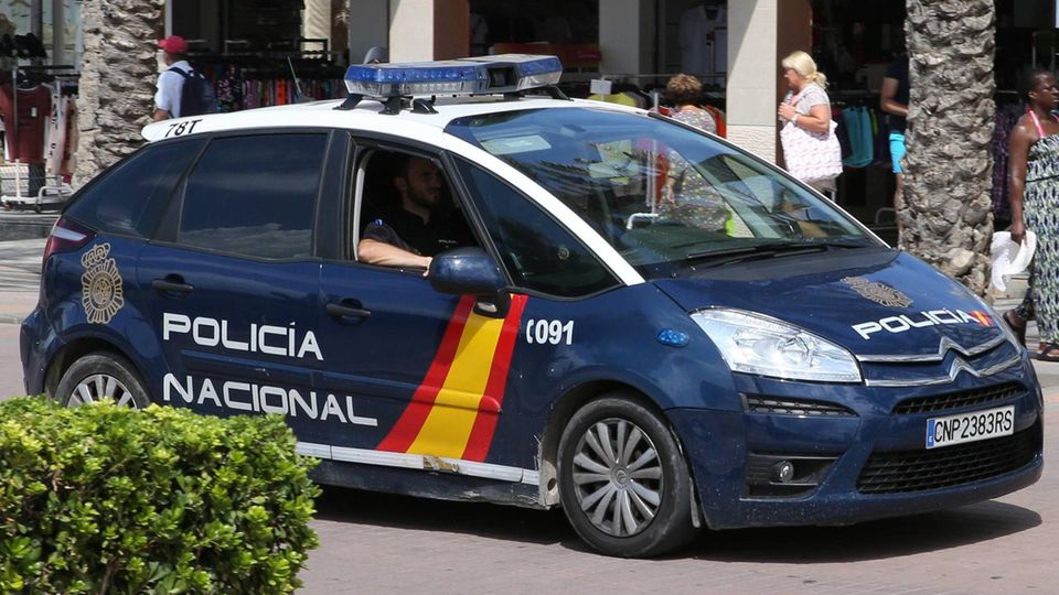 Ein Polizeiauto auf Mallorca