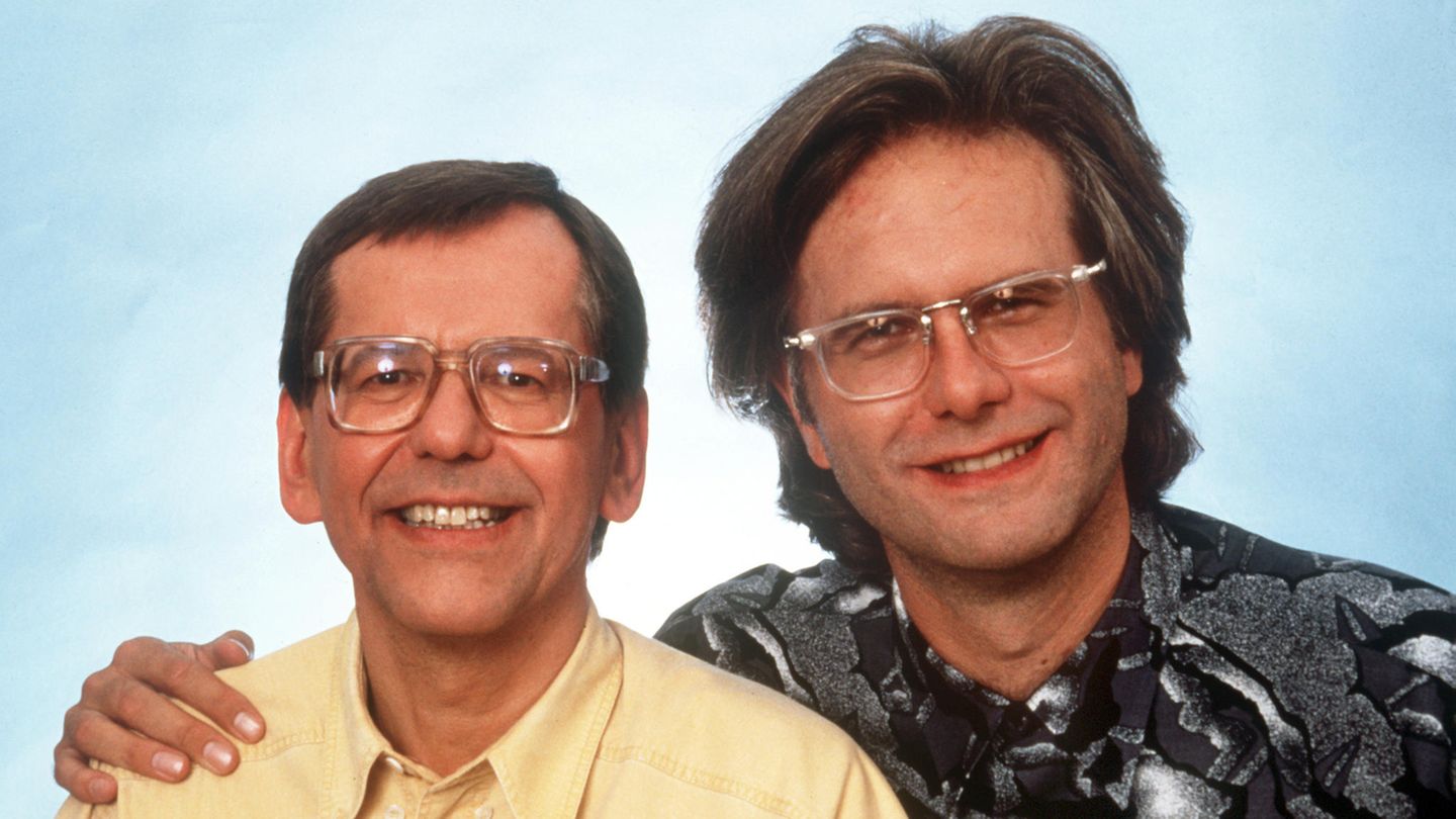 Harald Schmidt und Herbert Feuerstein bei "Schmidteinander"