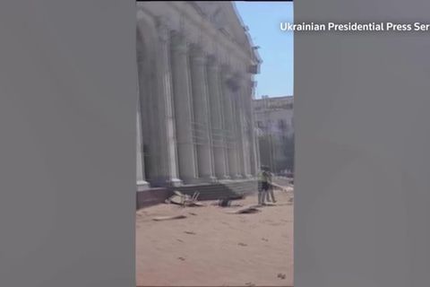 Video: Ukraine: mehrere Tote und Dutzende Verletzte in Tschernihiw