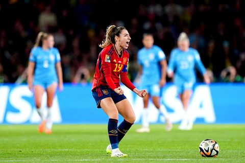 Geballte Fäuste nach dem Tor des Tages: Olga Carmona und Spanien sind Weltmeisterinnen