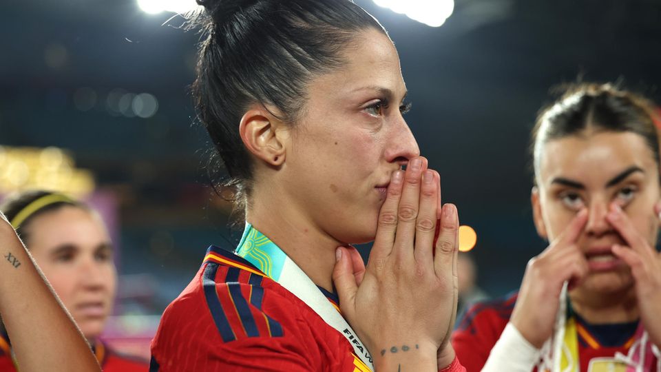 Die spanische Fußballerin Jennifer Hermoso nach dem WM-Finale in Sydney.