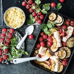 Feta aus dem Ofen mit Gemüse