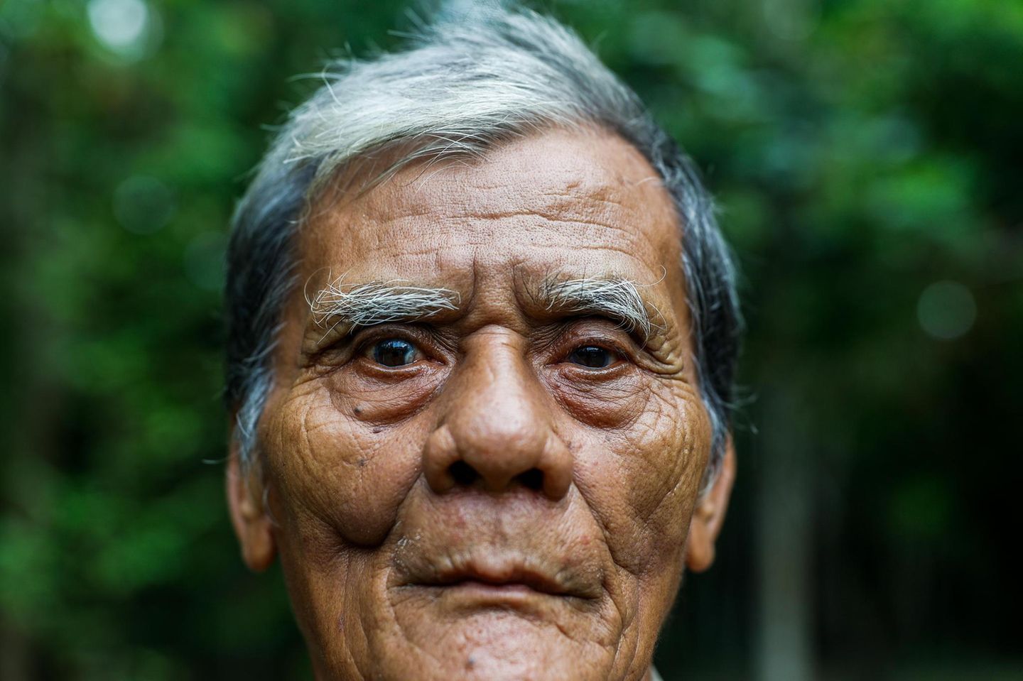Das Gesicht eines alten Mannes