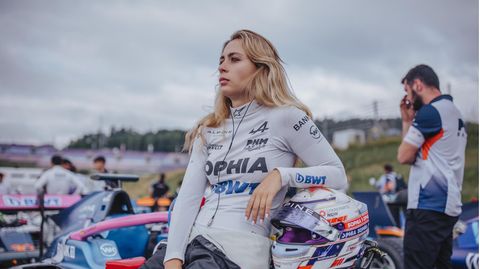 Sophia Flörsch bei einem Rennen in Spielberg, Österreich