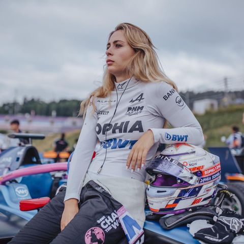Sophia Flörsch bei einem Rennen in Spielberg, Österreich