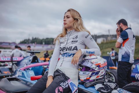 Sophia Flörsch bei einem Rennen in Spielberg, Österreich