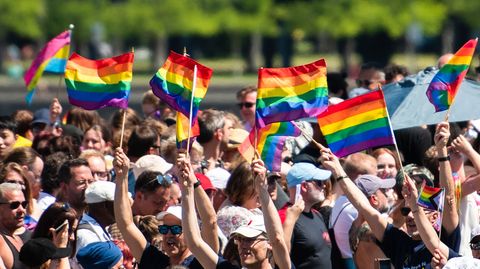Teilnehmer des Christopher Street Day in Köln: Die LGBTQ-Gemeinde setzt sich seit Langem für das Selbstbestimmungsgesetz ein