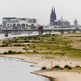 Blick auf Köln in der Juli-Hitze