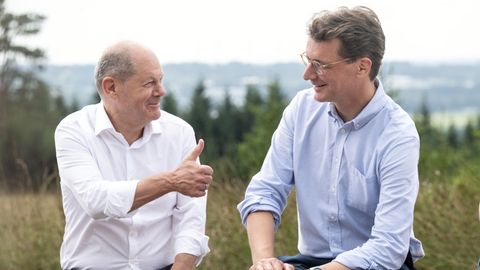 Olaf Scholz und Hendrik Wüst