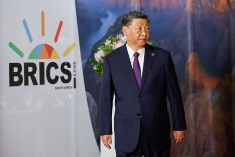 Chinas Präsident Xi wurde in Johannesburg empfangen und nahm bereits öffentlichkeitswirksam an Veranstaltungen teil. 
