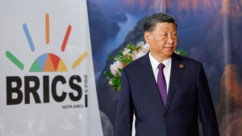 Chinas Präsident Xi wurde in Johannesburg empfangen und nahm bereits öffentlichkeitswirksam an Veranstaltungen teil. 