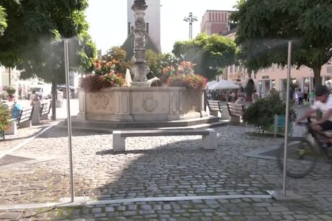 Video: Mit Sprühnebel und Trinkbrunnen - Straubing setzt Hitzeaktionsplan um