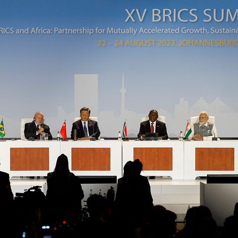 Die Vertreter der Brics-Staaten