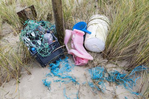 Plastikmüll an der Nordsee