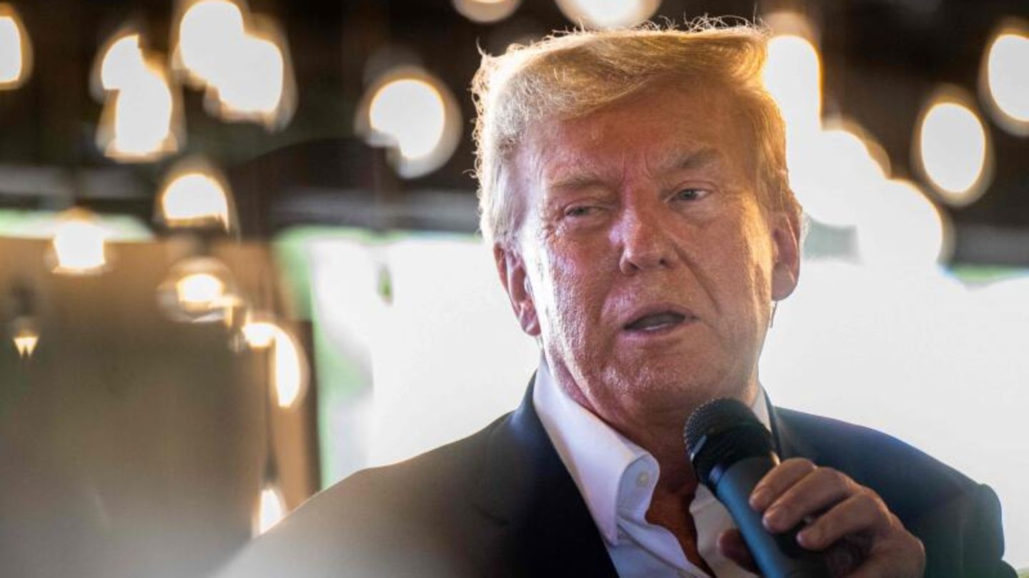 Donald Trump bei einer Wahlkampfveranstaltung Mitte August in Iowa