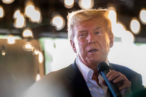Donald Trump bei einer Wahlkampfveranstaltung Mitte August in Iowa
