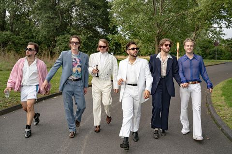Die Helden ihrer eigenen Legende: Roy Bianco & Die Abbrunzati Boys (3. u. 4. v. l.) mit ihrer Showband.