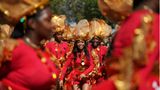 Kostümierte Teilnehmer beim Notting Hill Carnival