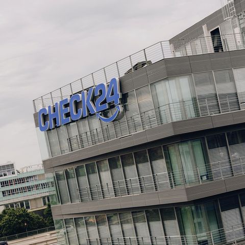 Die Zentrale von Check24 in München, wo 800 Mitarbeiter beschäftigt sind