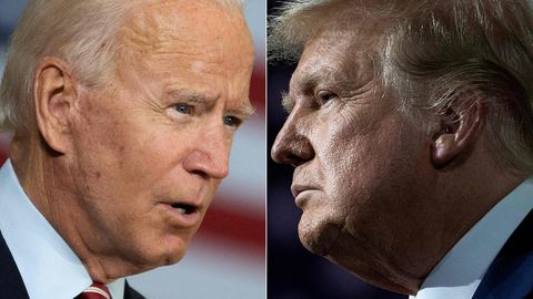 US-Präsident Joe Biden (l.) und sein Amtsvorgänger und womöglicher Nachfolger Donald Trump