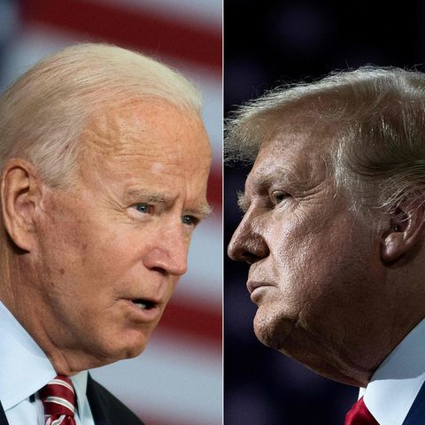 US-Präsident Joe Biden (l.) und sein Amtsvorgänger und womöglicher Nachfolger Donald Trump