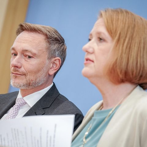 Finanzminister Christian Lindner (FDP) und Familienministerin Lisa Paus (Grüne)