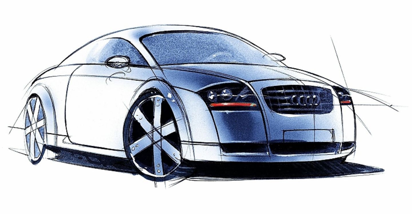 Audi TT Coupé Designskizze