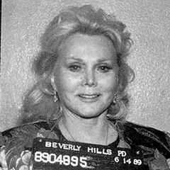 Polizeifoto von Zsa Zsa Gabor