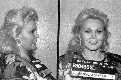 Polizeifoto von Zsa Zsa Gabor