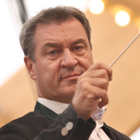 Hubert Aiwanger und Markus Söder bei einem Auftritt im bayrischen Miltenberg
