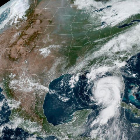 Satellitenaufnahme zeigt den Hurrikan "Idalia"