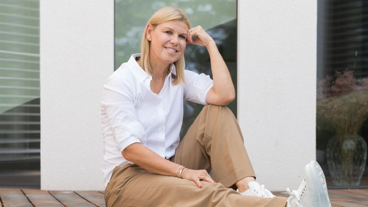 Anke Huber, 48, zu Haus im rheinland-pfälzischen Frankenthal