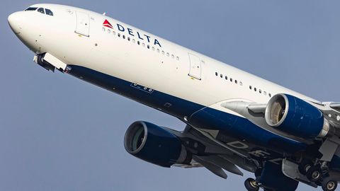 Eine Maschine von Delta-Airlines