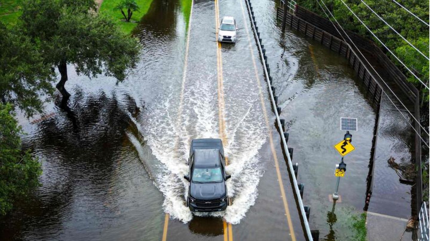 Überflutete Straßen in Tampa