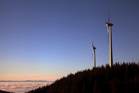 Windrad Sprengung Schauinsland