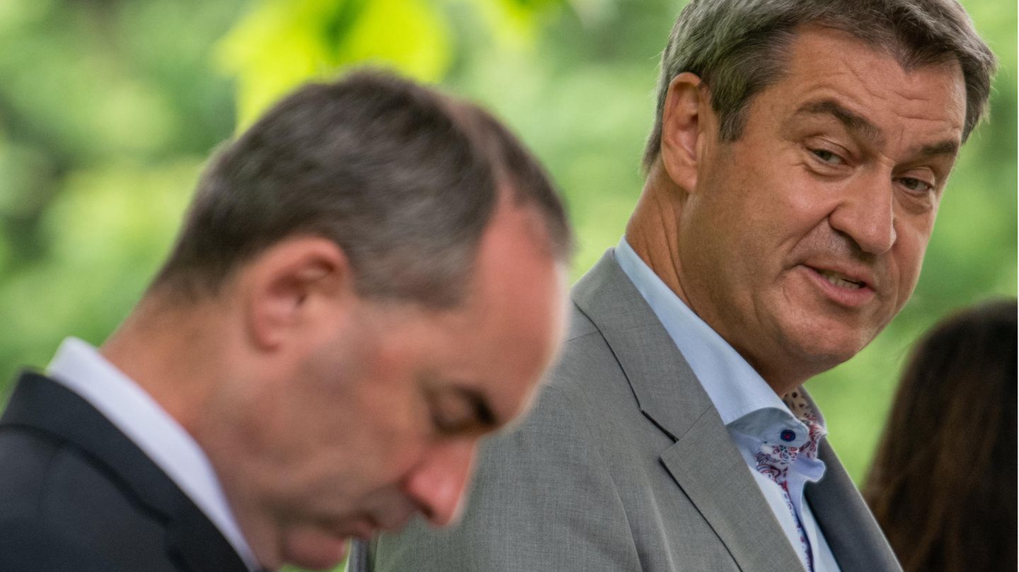 Markus Söder entscheidet jetzt über die politische Zukunft seines Vize-Ministerpräsidenten Hubert Aiwanger 