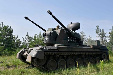 Ein Gepard-Panzer im Einsatz in der Ukraine