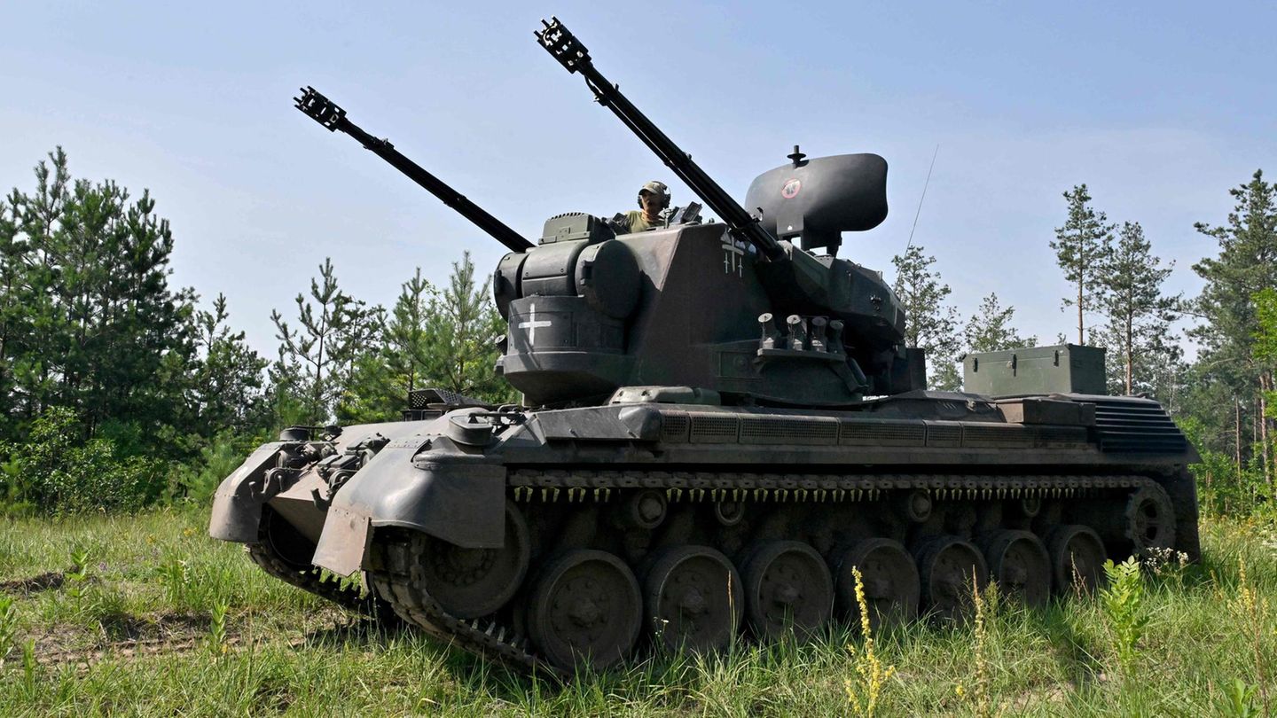 Ein Gepard-Panzer im Einsatz in der Ukraine