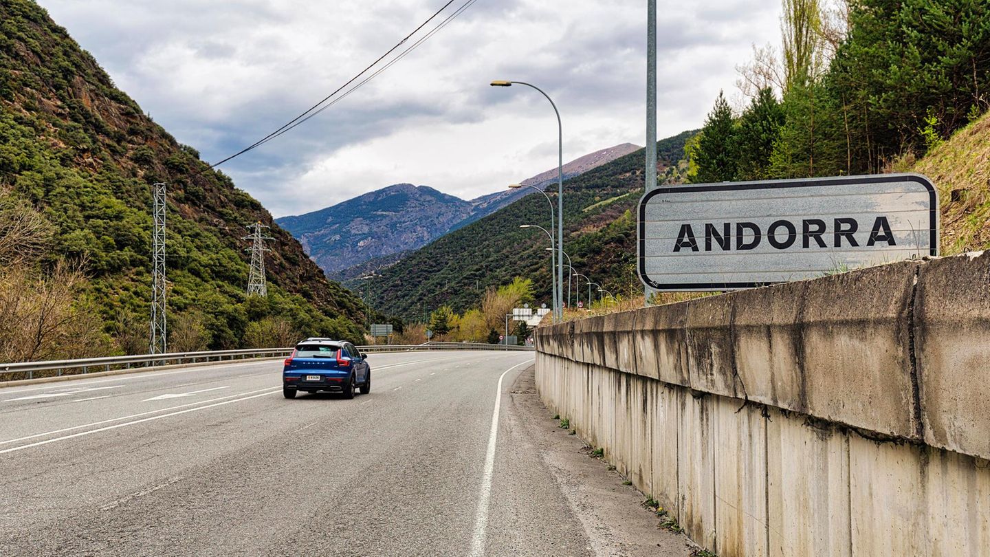 Eine Straße in Andorra