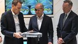 ... sowie an etwas kleineren – wie hier beim Stand von Continental