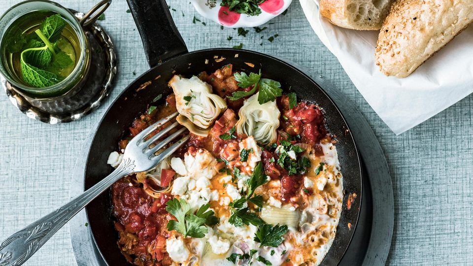 Menemen mit Artischockenherzen
