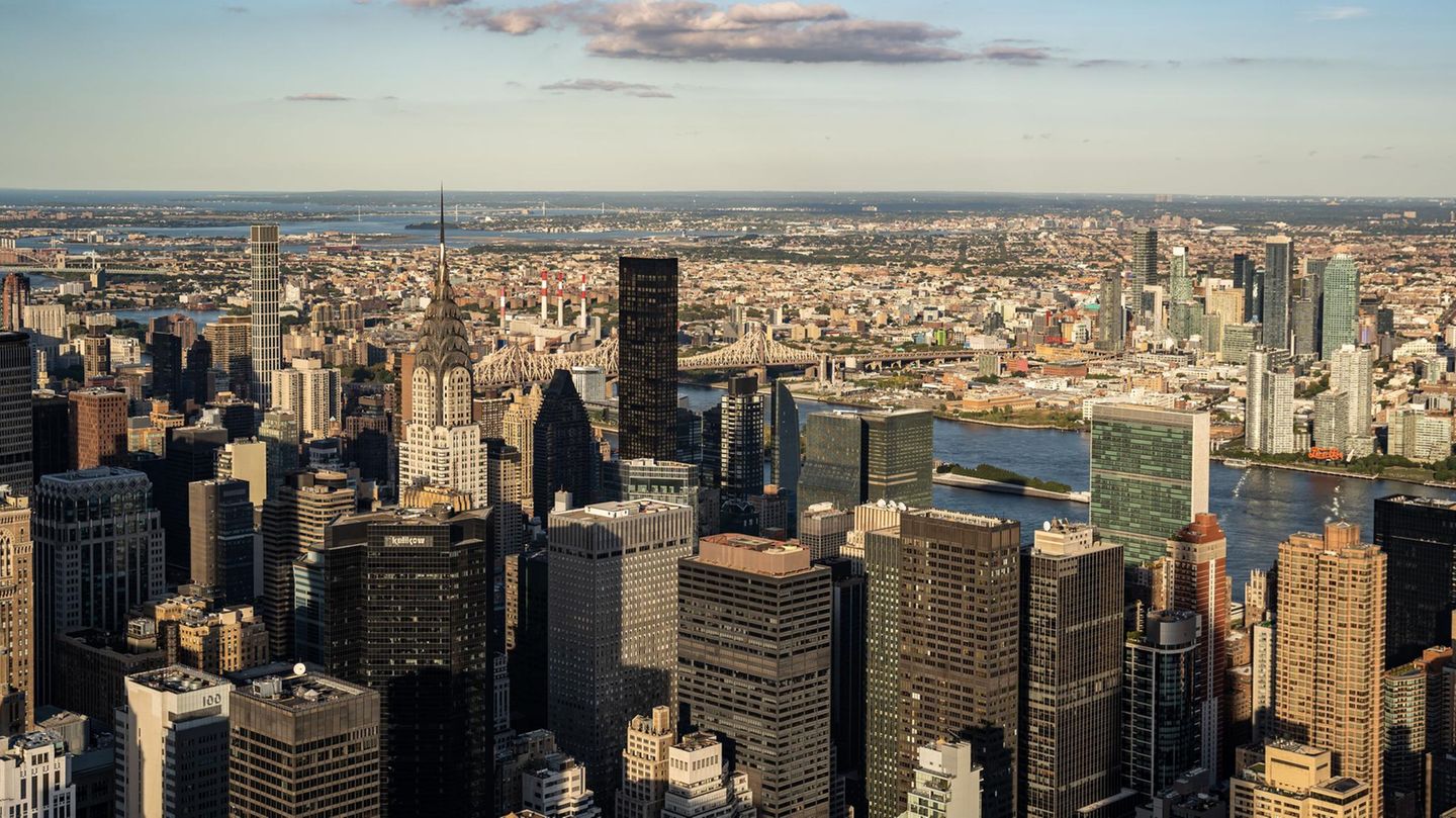 Die Skyline von Manhatten, New York City