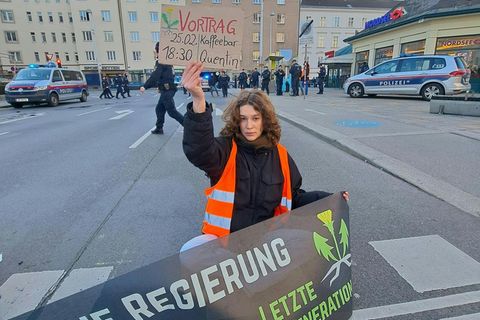 Klimaaktivistin Wien