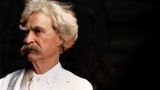 Ein coloriertes Bild von Mark Twain